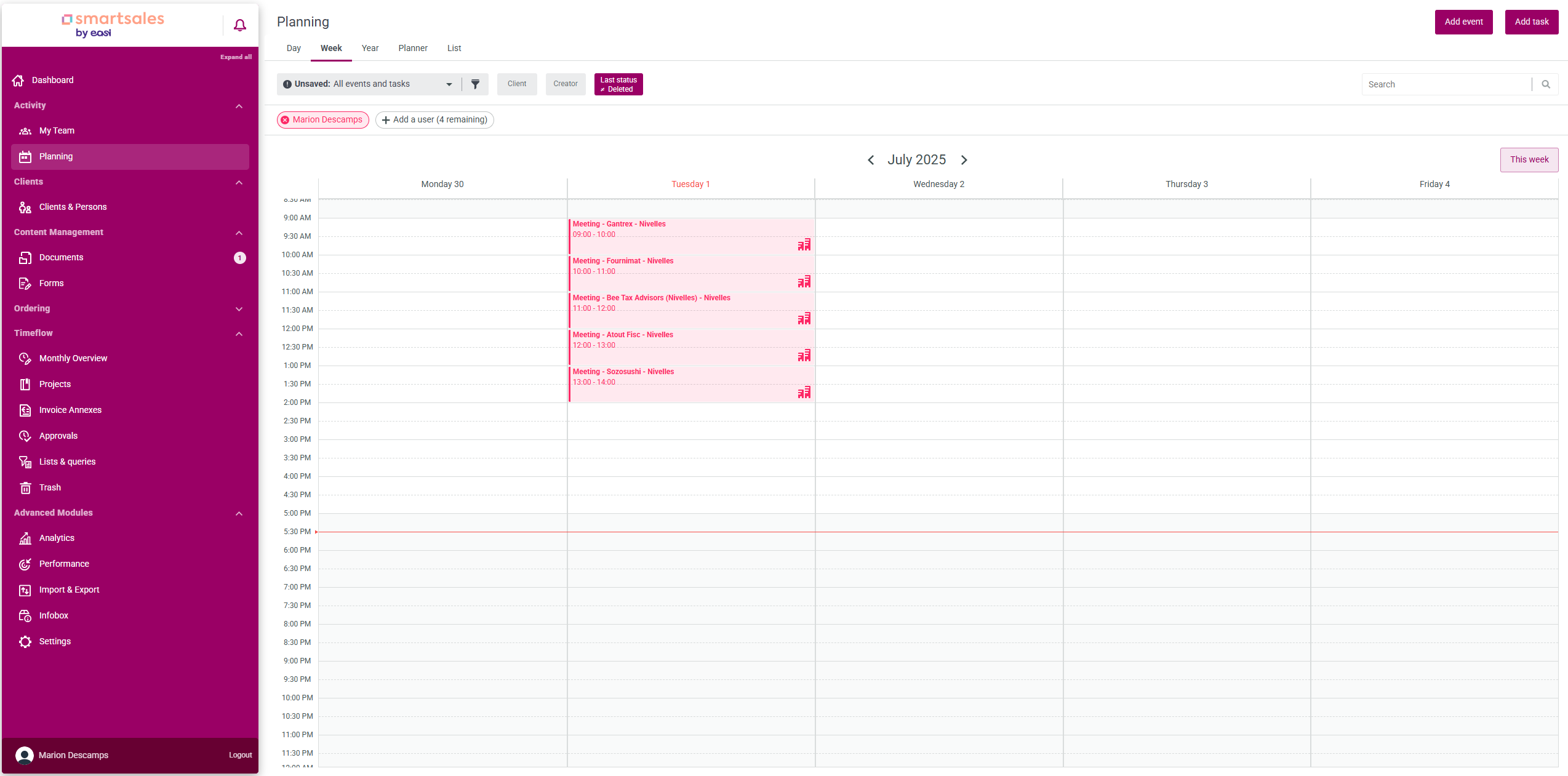 SmartSales Map on Web