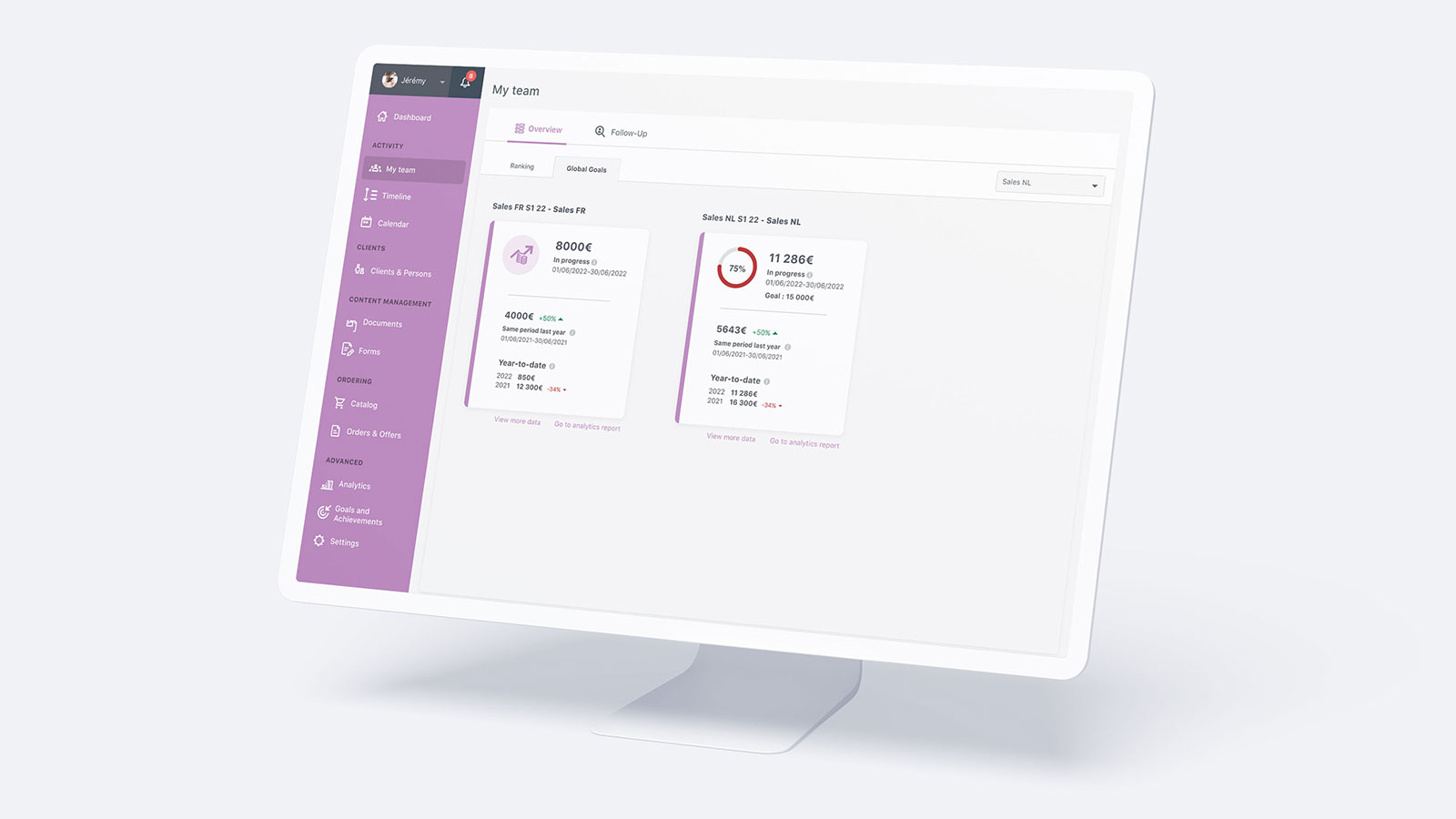 SmartSales MyTeam Goals