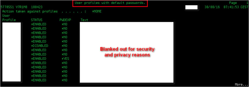 default password 1