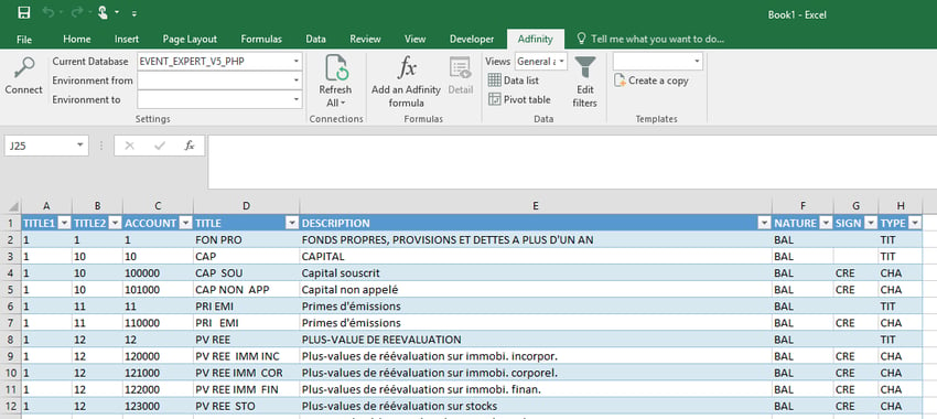 excel views template accounting Adfinity