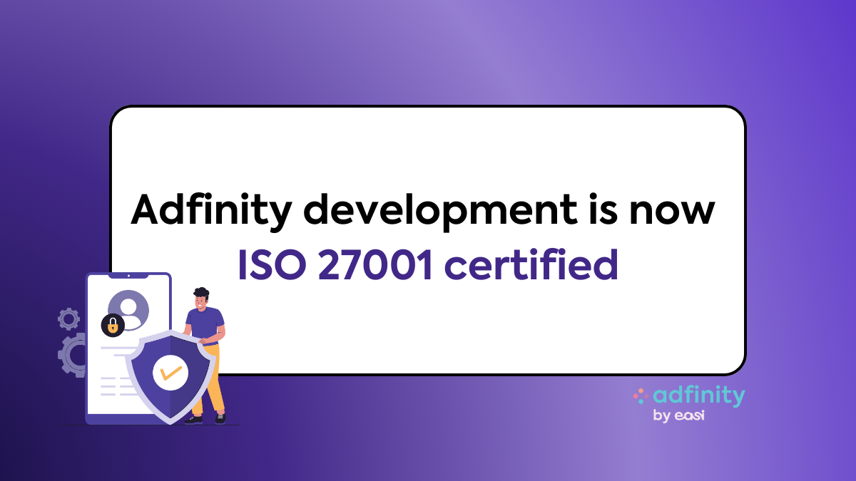 Adfinity development is now ISO 27001 certified