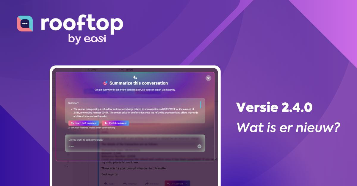 Rooftop V2.4.0 Wat is er nieuw?