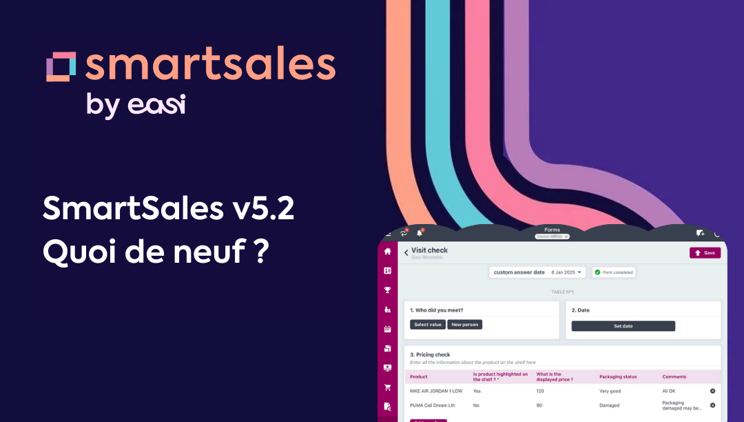 SmartSales v5.2: quoi de neuf ?