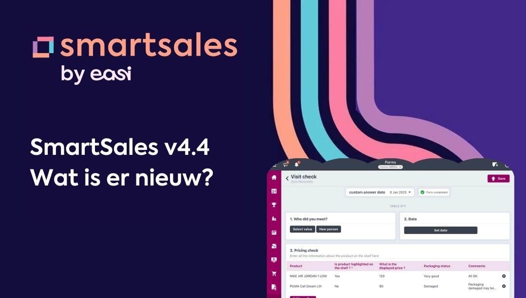 SmartSales V4.4: Wat is er nieuw?